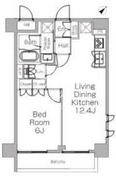 プラウドフラット三軒茶屋2 216 間取り図