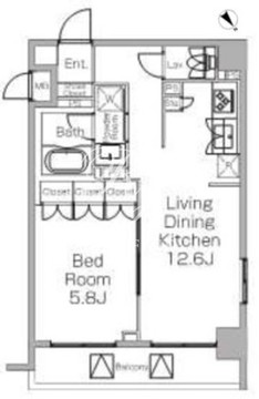 プラウドフラット三軒茶屋2 217 間取り図