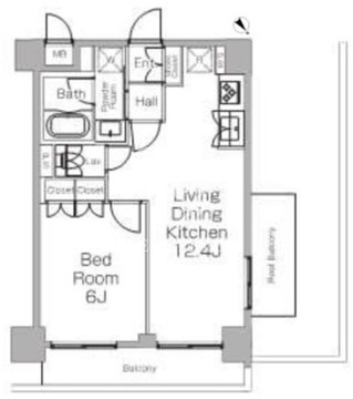 プラウドフラット三軒茶屋2 302 間取り図