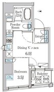 BCNレジデンス八丁堀 901 間取り図