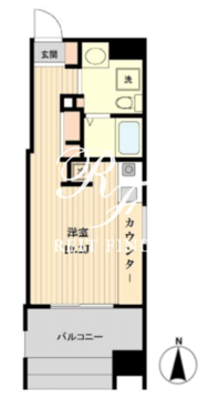 プライマル亀戸 1204 間取り図