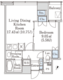 プラティーヌ新宿新都心 802 間取り図