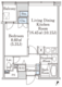 プラティーヌ新宿新都心 1503 間取り図