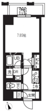 グランパセオ浅草橋2 202 間取り図