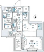 ルクレ墨田緑3 503 間取り図