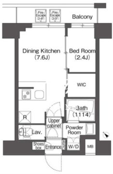 コンフォリア二葉 314 間取り図