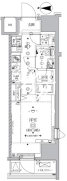 オルタナ亀戸 1106 間取り図