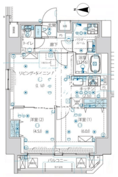 ルクレ墨田緑3 901 間取り図