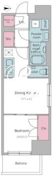 ドゥーエ入谷1 503 間取り図