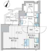 グランハイツ曙橋 201 間取り図