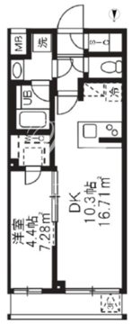 アジールコート板橋本町 204 間取り図