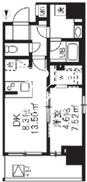 アジールコート板橋本町 805 間取り図