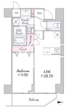 アーバンリンク護国寺 301 間取り図