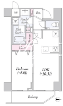 アーバンリンク護国寺 401 間取り図