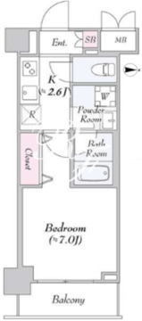 アーバンリンク護国寺 304 間取り図