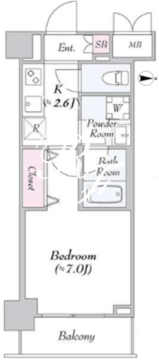 アーバンリンク護国寺 306 間取り図