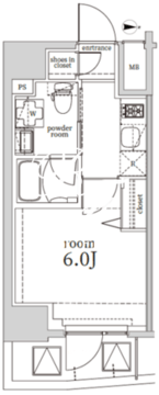 ログ戸越 501 間取り図