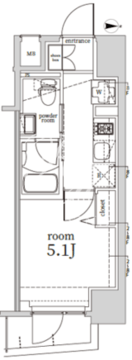 ログ戸越 202 間取り図