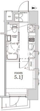 ログ戸越 802 間取り図