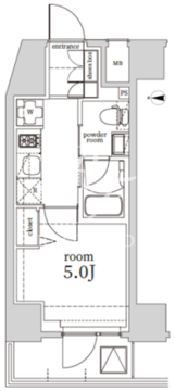 ログ戸越 203 間取り図