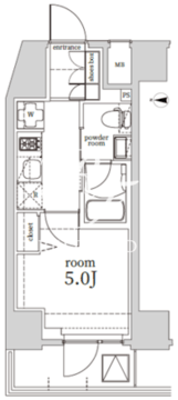 ログ戸越 303 間取り図