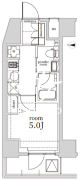 ログ戸越 703 間取り図