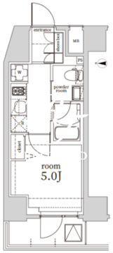 ログ戸越 902 間取り図