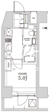 ログ戸越 1002 間取り図