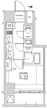 ログ戸越 204 間取り図