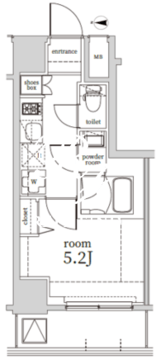 ログ戸越 1103 間取り図