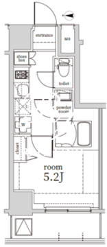 ログ戸越 1203 間取り図