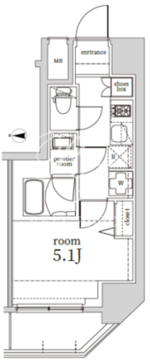 ログ戸越 205 間取り図