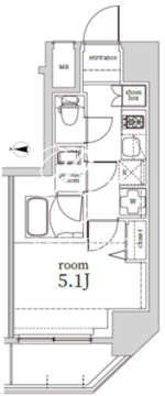 ログ戸越 305 間取り図