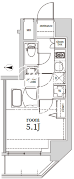 ログ戸越 405 間取り図