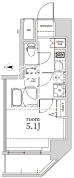 ログ戸越 1104 間取り図