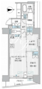 ヒューリックレジデンス新御茶ノ水 1205 間取り図