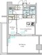 ブリリアイスト大井町 1401 間取り図