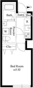 キャトル梅屋敷 103 間取り図