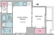 クロスレジデンス日本橋本町 503 間取り図