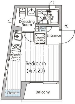 ファーレ西新宿7 203 間取り図