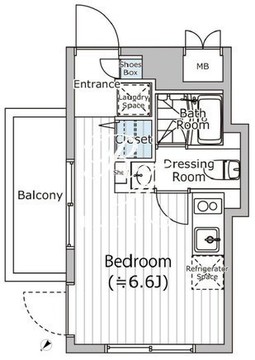 ファーレ西新宿7 301 間取り図