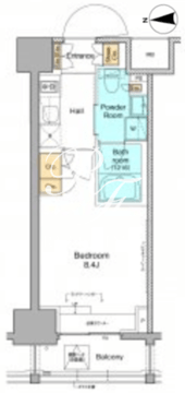 プラウドフラット西早稲田 702 間取り図