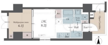 ラグゼナ町屋 101 間取り図