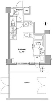 パークハビオ新高円寺 108 間取り図