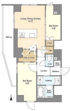 フレシア赤塚新町 803 間取り図