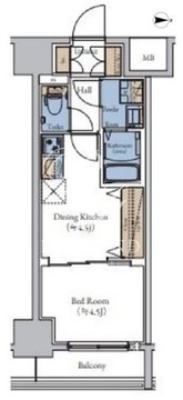 エスティメゾン大森 405 間取り図