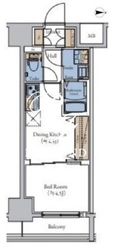 エスティメゾン大森 1005 間取り図