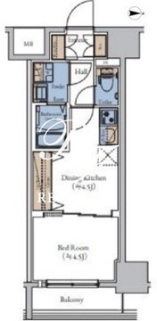 エスティメゾン大森 1006 間取り図