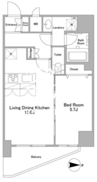 アスール北上野 601 間取り図