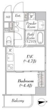 ルミーク浅草 1302 間取り図